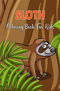 Sloth Coloring Book For Kids