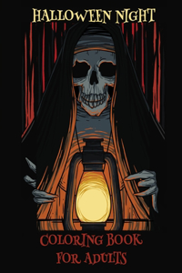 Halloween Night Coloring Book For Adults