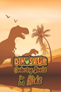 Dinosaur Coloring Book For Kids 3-8
