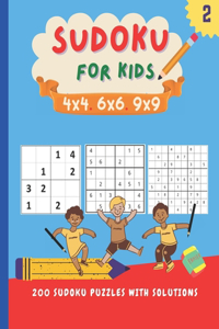 Sudoku for kids 4x4 6x6 9x9