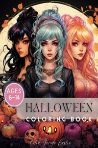 Halloween Coloring book for girls