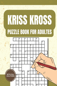 Criss Cross Crossword Activity Book with Full Solutions
