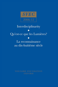 Qu'est-ce que les Lumières?; La reconnaissance au dix-huitième siècle; History of art; History of ideas