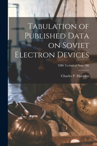 Tabulation of Published Data on Soviet Electron Devices; NBS Technical Note 186