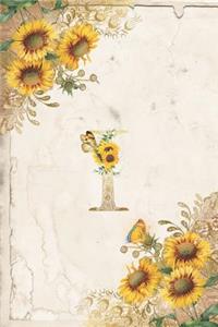 Vintage Sunflower Notebook