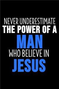 Never Underestimate The Power Of A Man Who Believes In Jesus