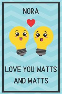 Nora Love You Watts and Watts