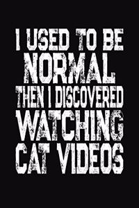 I Used To Be Normal Then I Discovered Watching Cat Videos
