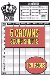 5 Crowns Score Sheets