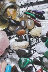 Crystals & Gemstones Boho Graph Paper Notebook