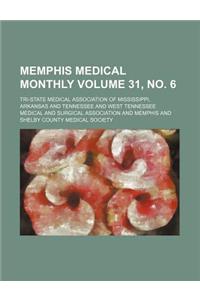 Memphis Medical Monthly Volume 31, No. 6