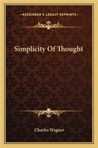 Simplicity Of Thought