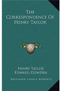 The Correspondence of Henry Taylor