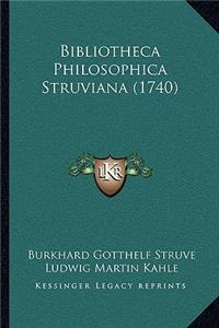 Bibliotheca Philosophica Struviana (1740)