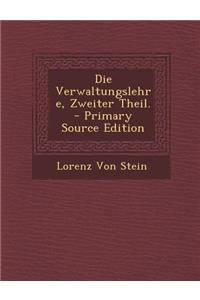 Die Verwaltungslehre, Zweiter Theil.