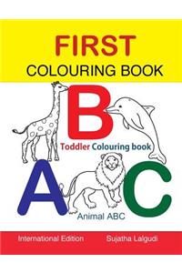 First Colouring book. ABC. Toddler Colouring Book