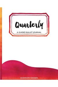 Quarterly Guided Bullet Journal Watercolor Wave Sunset