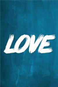 Chalkboard Journal - LOVE (Aqua)
