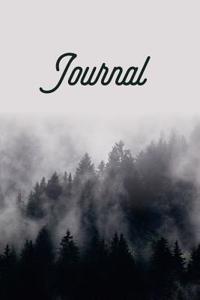 Journal: Outdoors, Fog Forest, Journal, Notebook, Diary, 6"x9" Lined Pages, 150 Pages