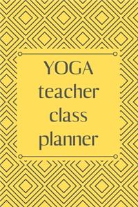 yoga teacher class planner