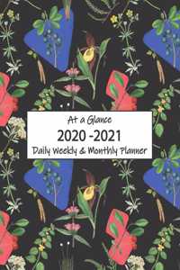 At a Glance 2020-2021 Daily Weekly & Monthly Planner