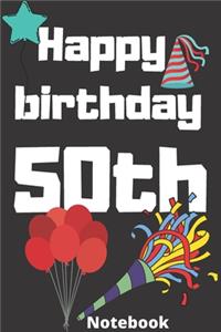 Happy birthday 50th notebook