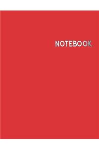 Notebook: Classic Notebook - Large (8.5 x 11 inches) -: 100 Pages - SILVER writing