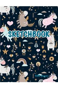 Unicorn Sketchbook 200 pages