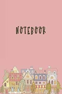 An Old Town Lined Blank Notebook