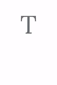Buchstabe T Notizbuch