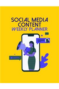 Social Media Content Weekly Planner
