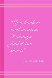 Jane Austen Well Written
