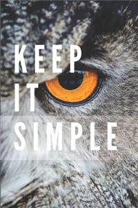 Keep It Simple Notebook