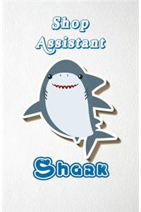 Shop Assistant Shark A5 Lined Notebook 110 Pages