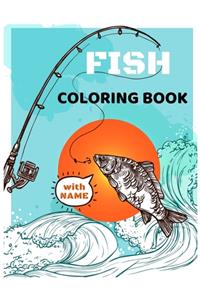 Fish Coloring Book with Name