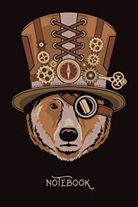 Steampunk Notebook - Vintage Bear