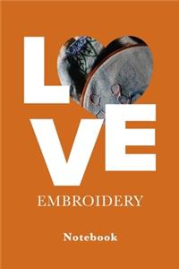 Love Embroidery Notebook