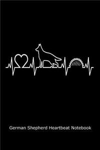 German Shepherd Heartbeat Notebook