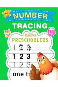 Fun Number Tracing Book for Preschoolers & Kids Ages 3-5