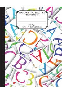 Handwriting Practice Notebook 8.5