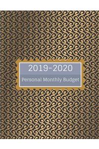 2019-2020 Personal Monthly Budget