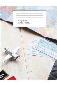 Travel Composition Book - Travel The World
