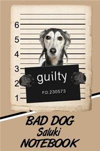 Bad Dog Saluki Notebook