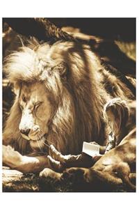 Lion & Child Oversized 8.5x11, 150 Page Lined Blank Journal Notebook