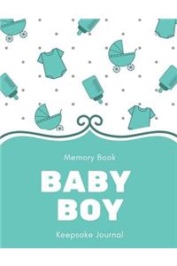 Baby Boy Memory Book Keepsake Journal