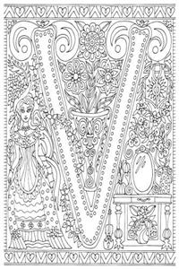 Color My Cover Journal - Creative Alphabet - V