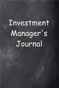 Investment Manager's Journal Chalkboard Design