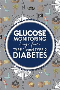 Glucose Monitoring Log for Type 1 and Type 2 Diabetes