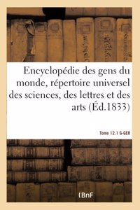 Encyclopédie des gens du monde, répertoire universel des sciences, des lettres et des arts- T 12.1