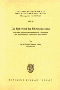 Die Sicherheit Der Scheckeinlosung